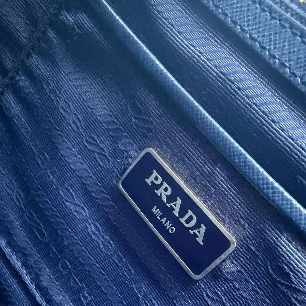 Authentic Prada Galleria Saffiano Lux Tote Bag – Blue/Navy - Picture 8 of 16